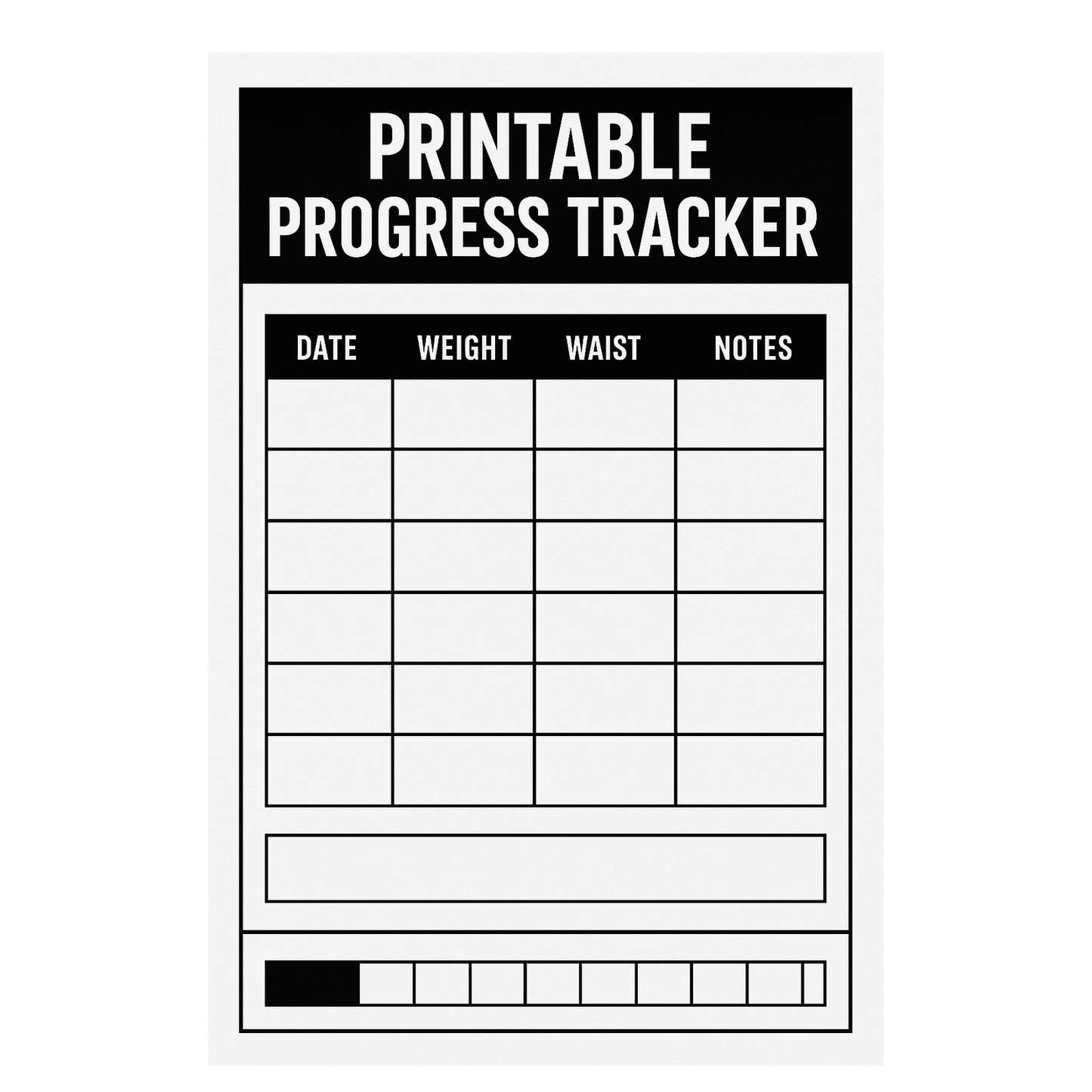 Printable Progress Tracker (PDF)